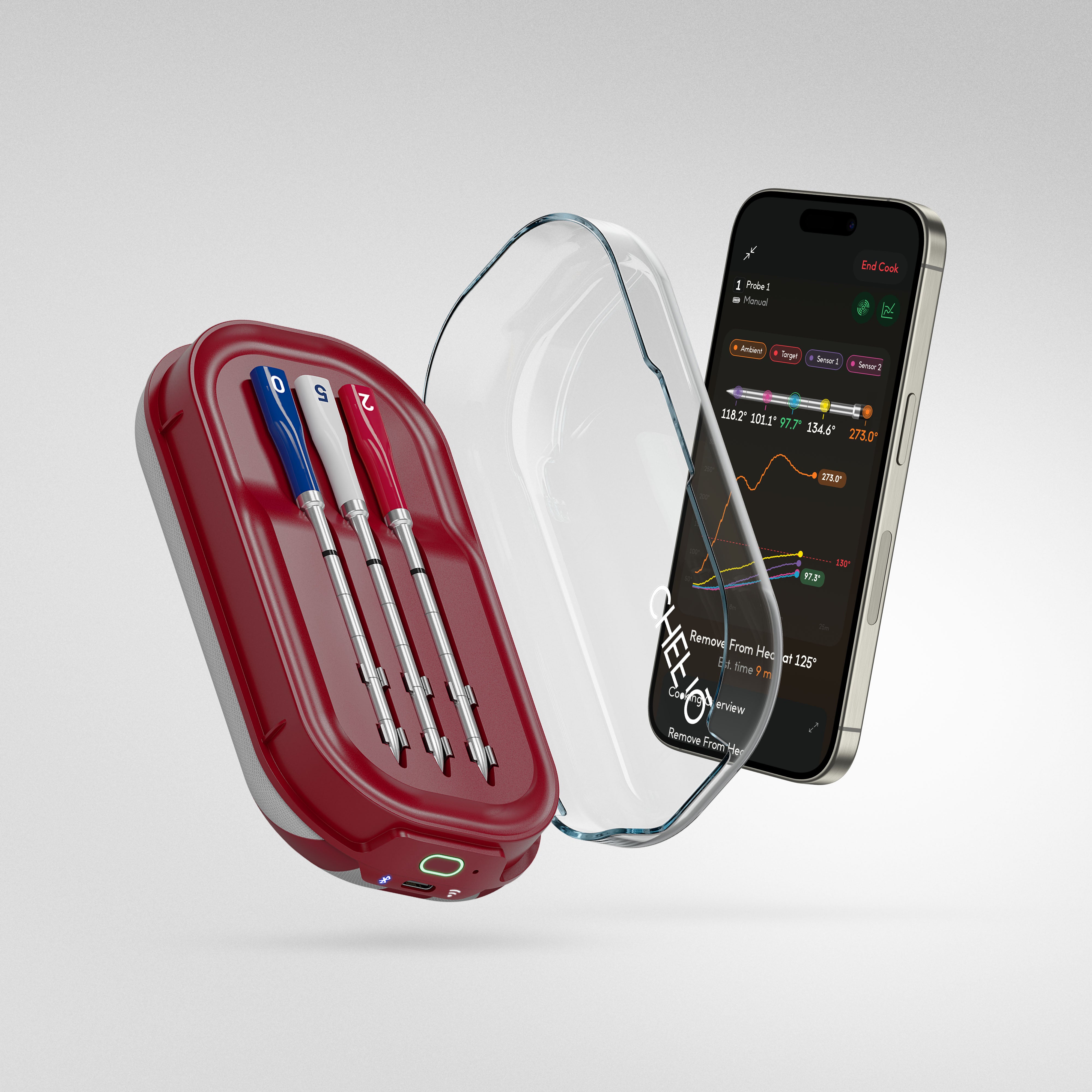 IＱディナール　プレミアム　25000×4 iQ Sense - 250 Limited Edition Smart Meat Thermometer – CHEF iQ