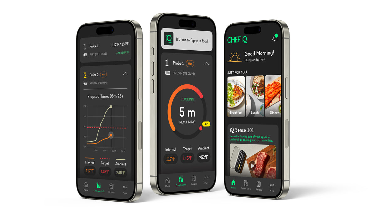 Chef Using App CHEF iQ® App | Available for iOS & Android